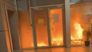 INVASION EUROPE — ‘UNDER SIEGE’: Rioters Set Fire To The Entrance Of Vauquelin High School In Paris And Block The Exit With 100 Students And Staff Inside