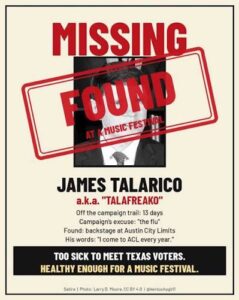 ‘TALAFREAKO’ ALERT — REPORT: Texas Democrat James Talarico ‘Disappeared’ To A Mental Health Facility In Ohio