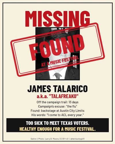 ‘TALAFREAKO’ ALERT — REPORT: James Talarico ‘Disappeared’ To A Mental Health Facility