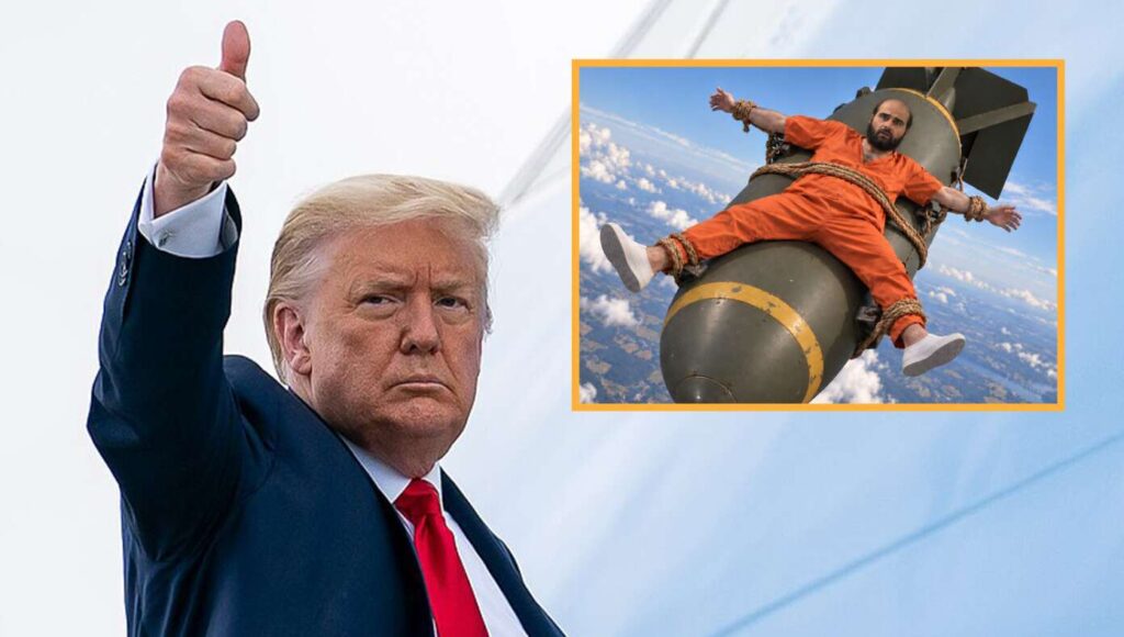 MOAB ALERT: Trump Approves Fort Hood Shooter Being Tied To A Bomb And Dropped On Iran