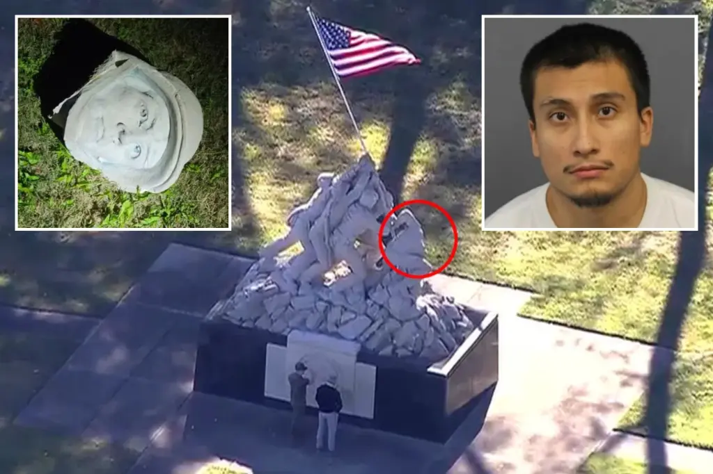 INVASION USA: Vandal who beheaded Iwo Jima monument in Virginia ID’d as illegal alien let in US by Obama, Biden