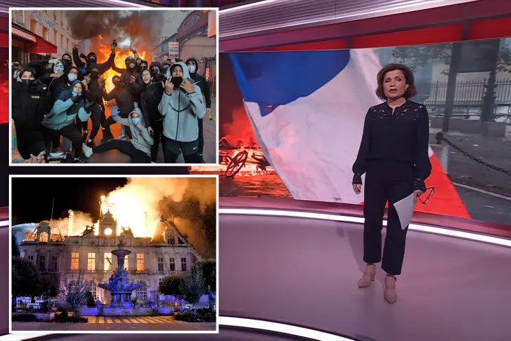 INVASION EUROPE — NOTHING TO SEE HERE: BBC calls France’s radical-left riots ‘mostly peaceful’ while showing cities in flames