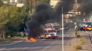 Electric vehicle fire prompts residents to close windows, doors in Arapahoe County